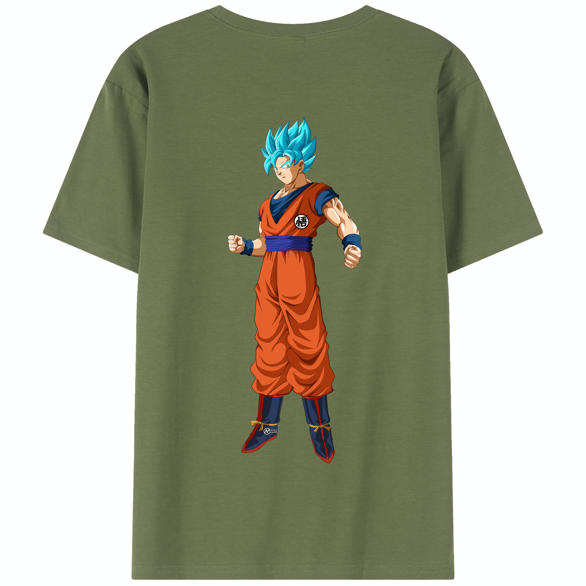 （画像用） ドラゴンボール 孫悟空（そん ごくう）Son Goku カカロット DRAGON BALL Kakarotto 綿100％半袖Tシャツ（背面プリント）